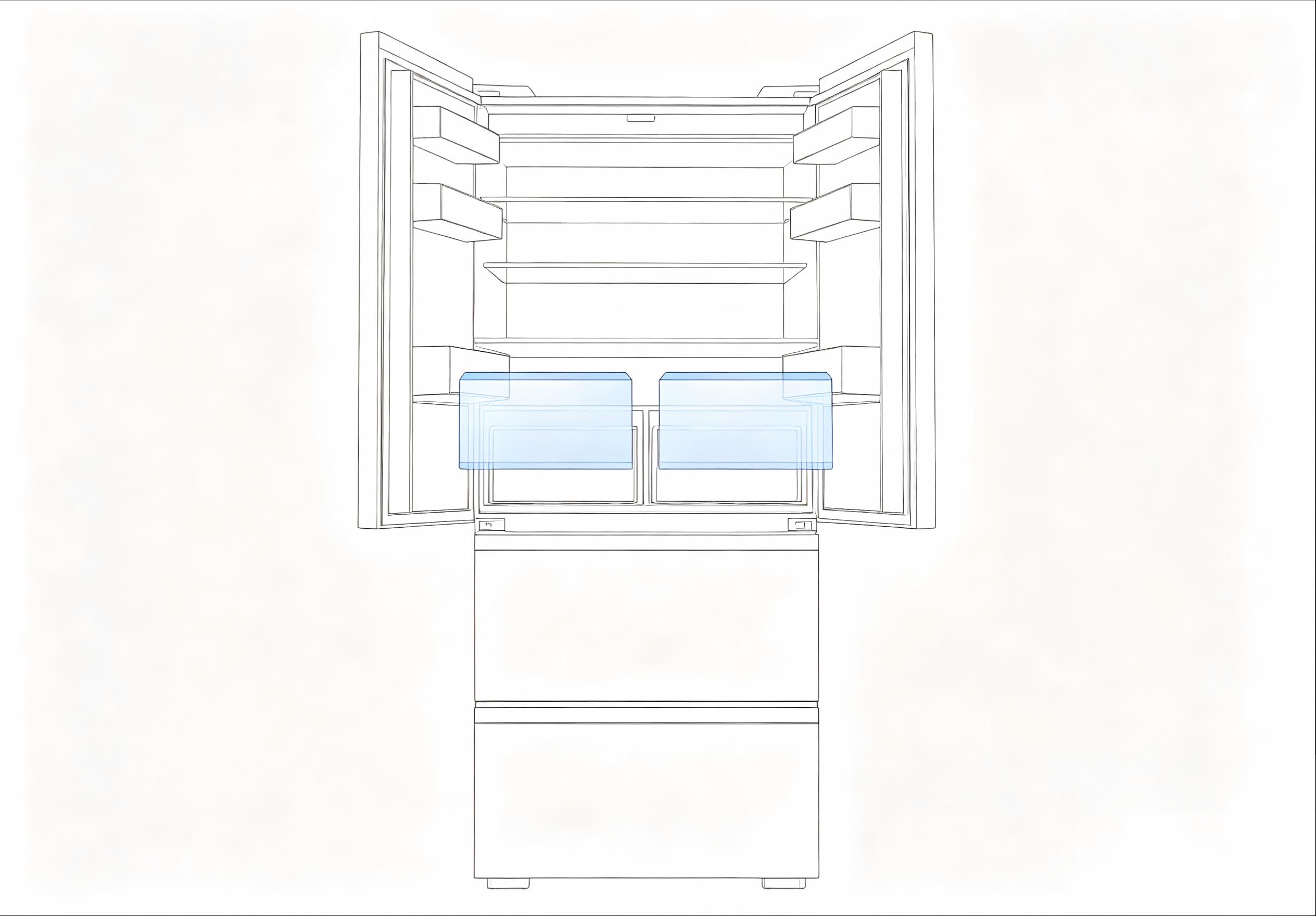 Refrigerator internal decoration glass panel