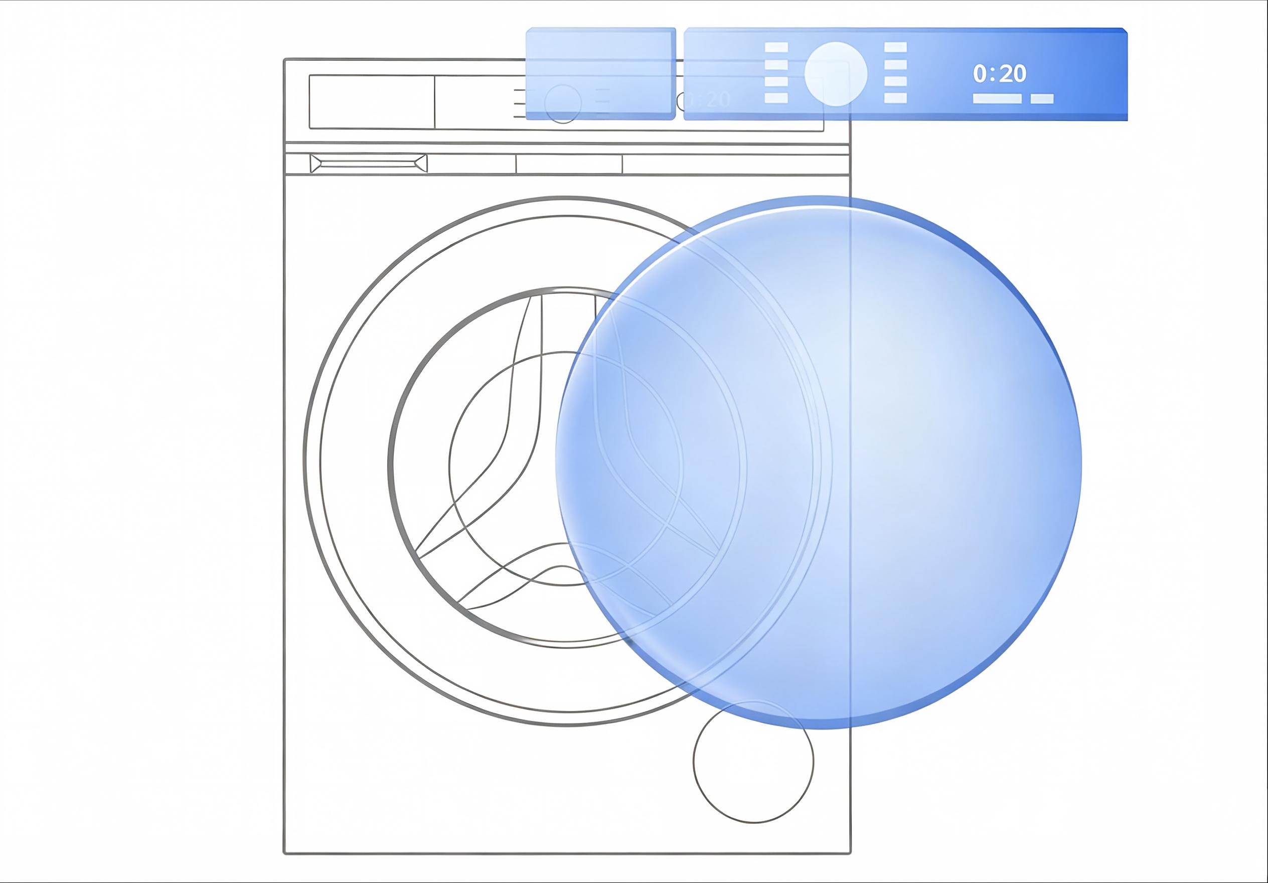 Washing machine glass door&amp;panel