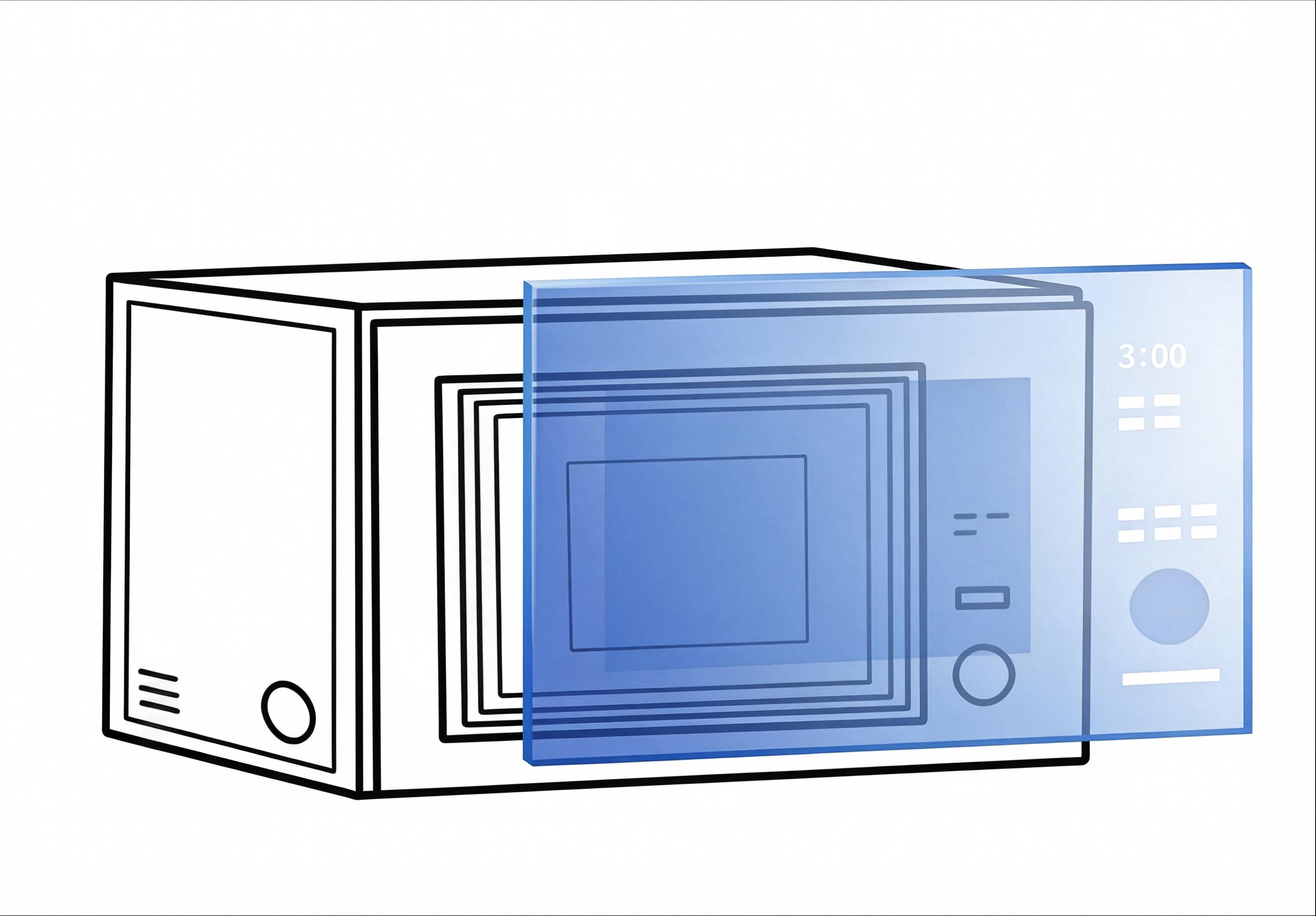 Microwave Door Glass